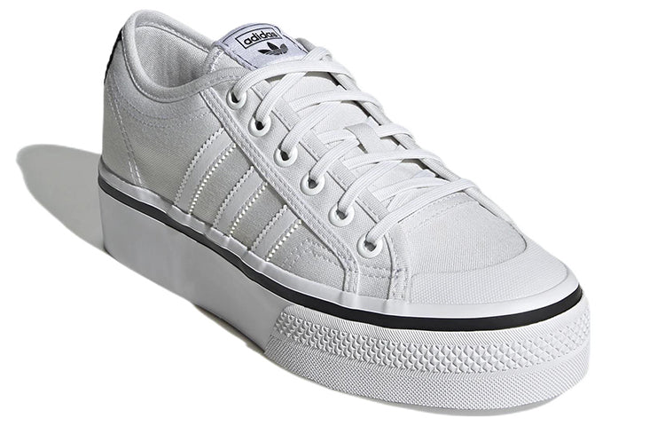 (WMNS) adidas Nizza Platform 'White Black' GW3870