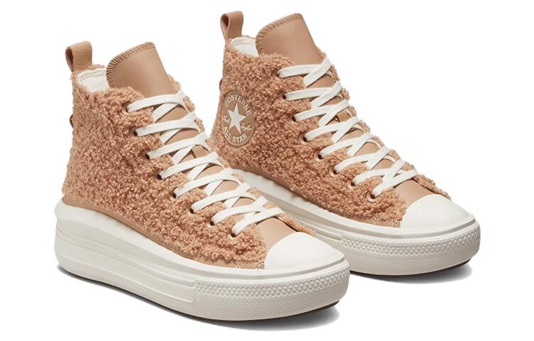 (WMNS) Converse Chuck Taylor All Star Move Platform High 'Sherpa - Champagne Tan' A04259C
