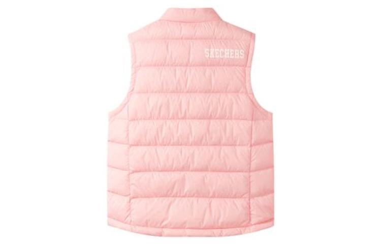 (GS) Skechers SKX Down Vest 'White Purple Pink' P422G012