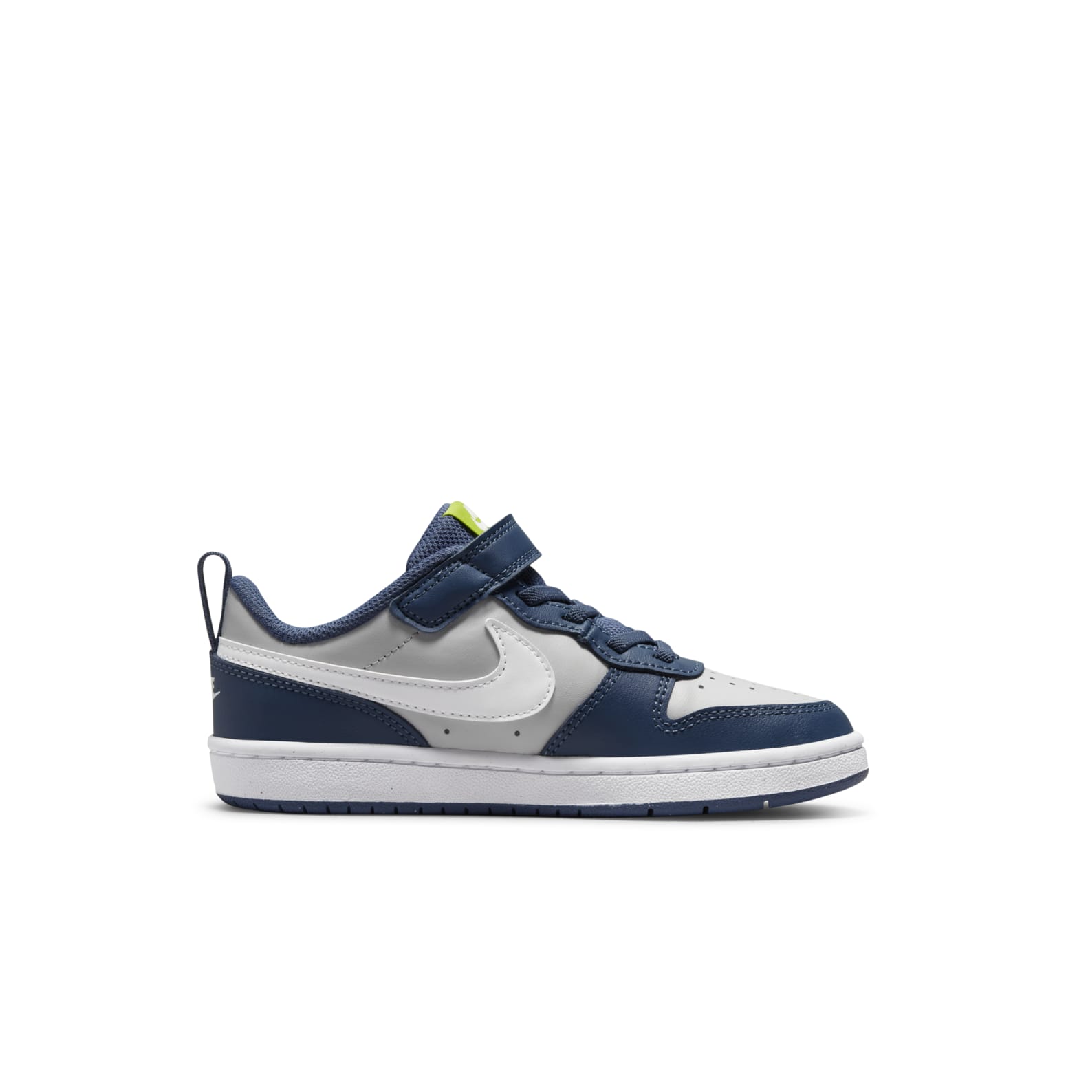 (PS) Nike Court Borough Low 2 'Grey Fog Mystic Navy' BQ5451-016
