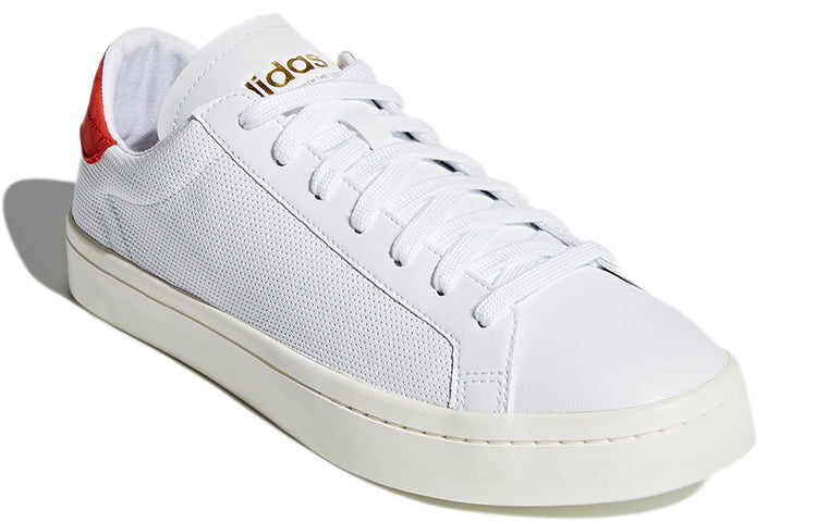 adidas originals Courtvantage Casual Skate Shoes White Red Unisex 'White Red' CQ2566