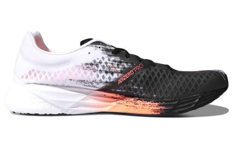 (WMNS) adidas Adizero Adios Pro 'Black White Orange' FW7865