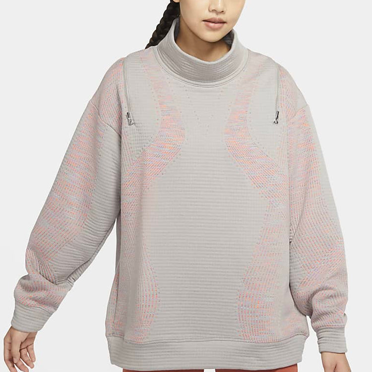 (WMNS) Nike City Ready Training Pullover Tops Gray CU5125-016