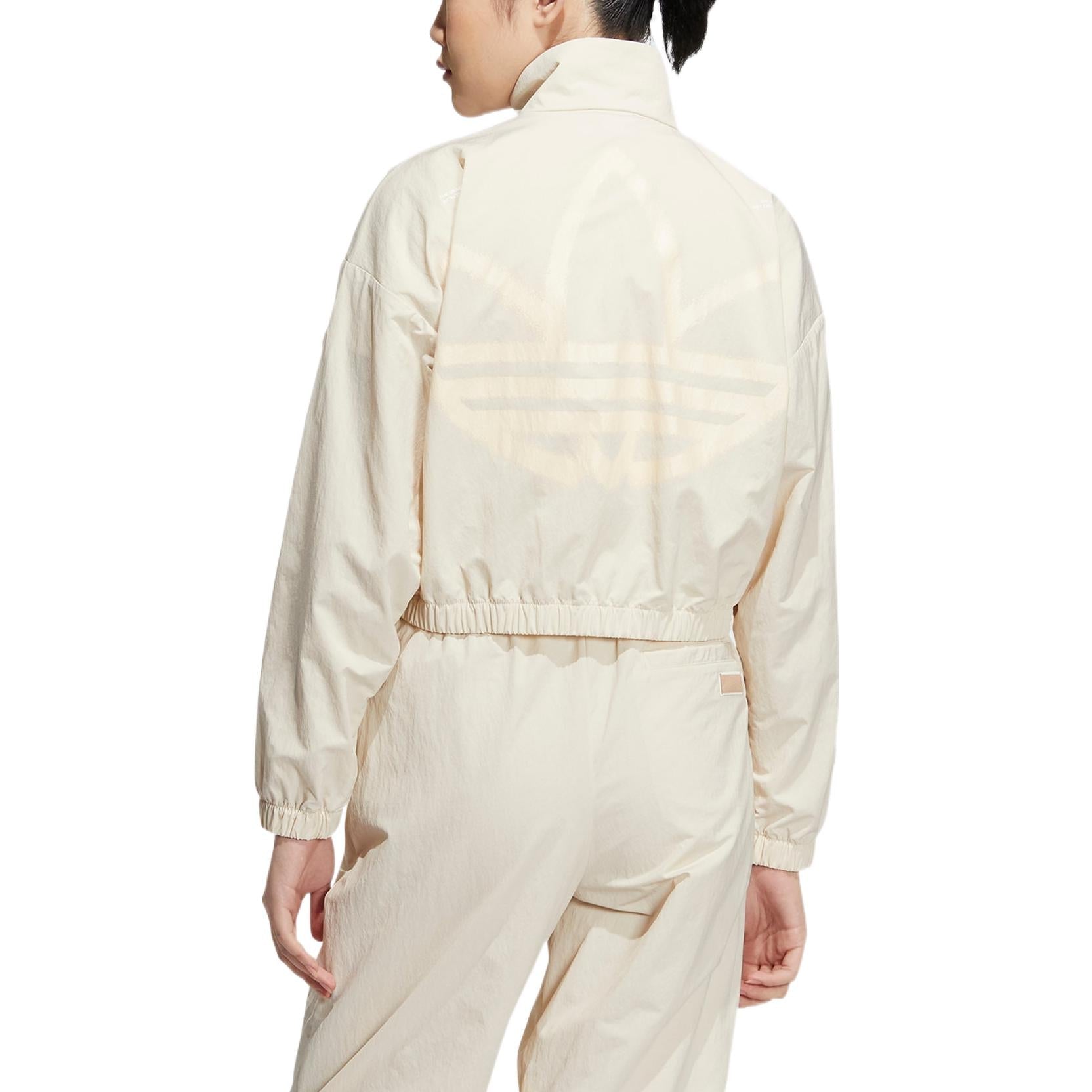 (WMNS) adidas Adicolor Track Jacket Asia Sizing 'Beige' HS1938