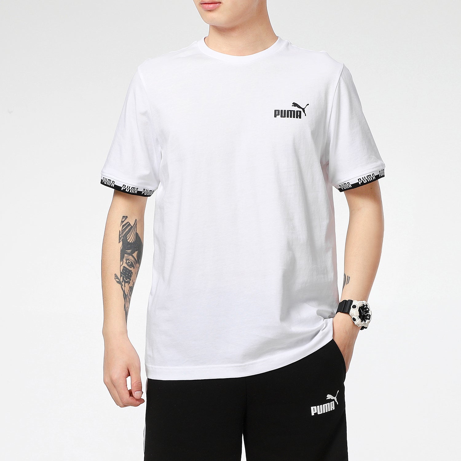 PUMA Short Sleeve T-Shirt 'White' 855985-02