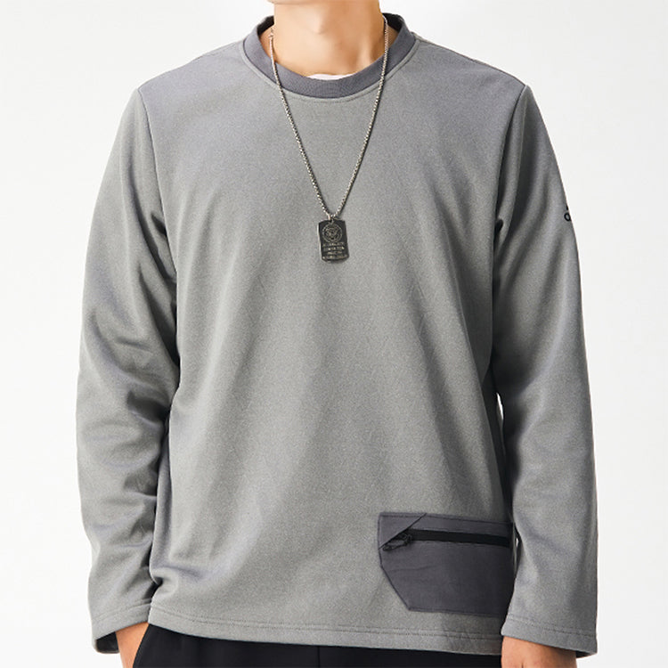 adidas Fleece Lined Stay Warm Casual Running Sports Gray GV3514