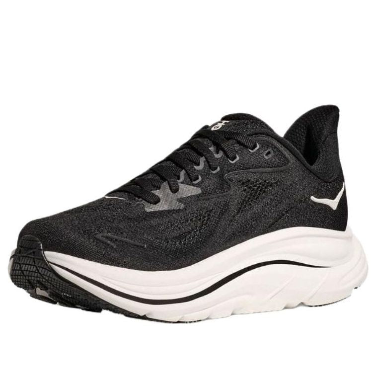 HOKA ONE ONE Clifton 10 Wide 'Black White' 1162032-BWHT