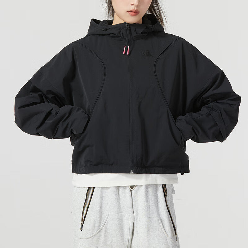 (WMNS) adidas City Escape Woven Jackets 'Black' IP7035