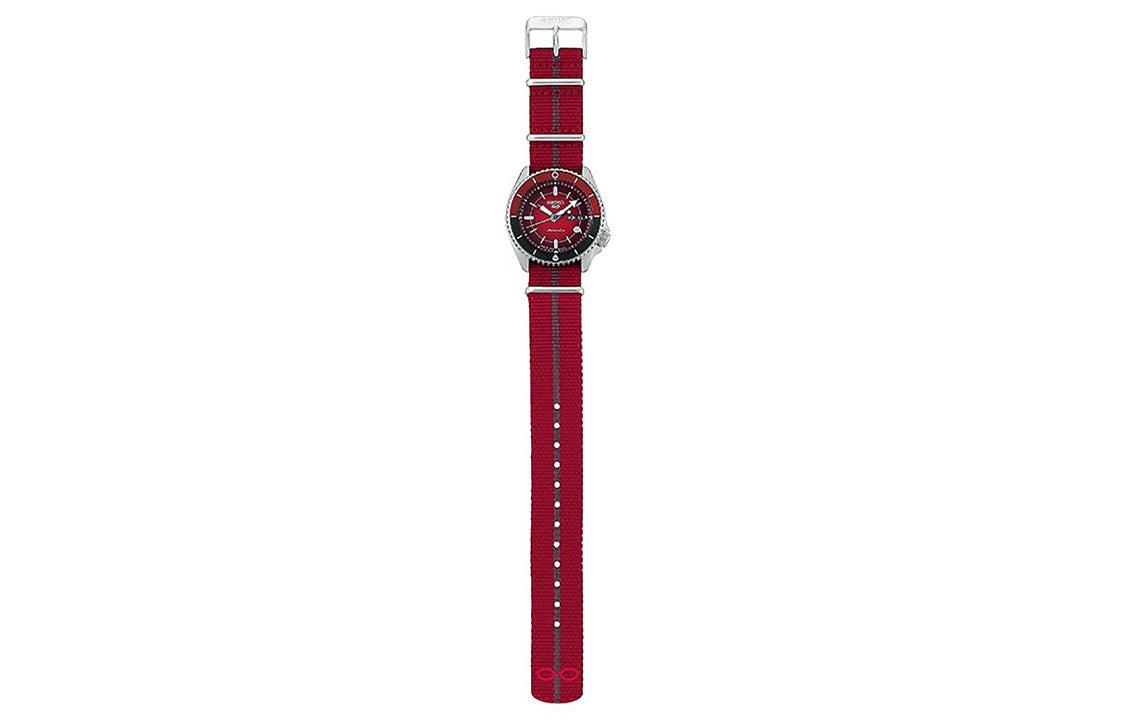 SEIKO Naruto Series Limited Crossover Mechanical Watch Red SBSA089