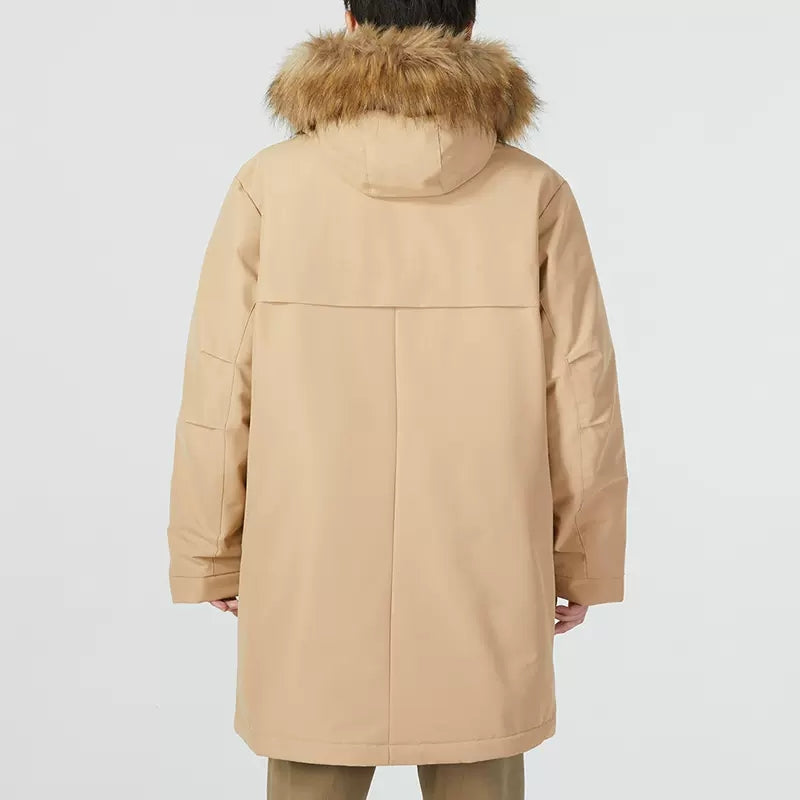 New Balance Long Puff Down Jacket Asia Sizing 'Tan' 5PC44303-BEI
