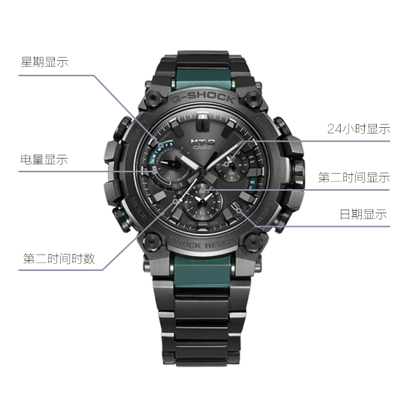 CASIO G-Shock MT-G 'Black' MTG-B3000BD-1A2JF