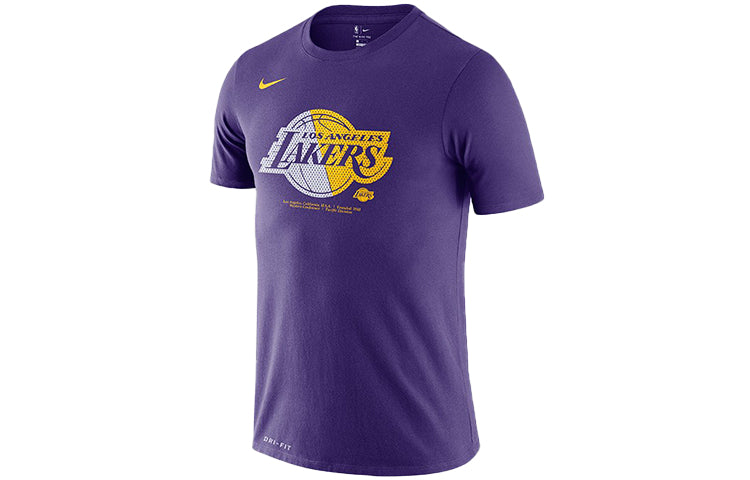 Nike Dri-fit NBA Los Angeles Lakers Round Neck Short Sleeve Purple AT0422-547