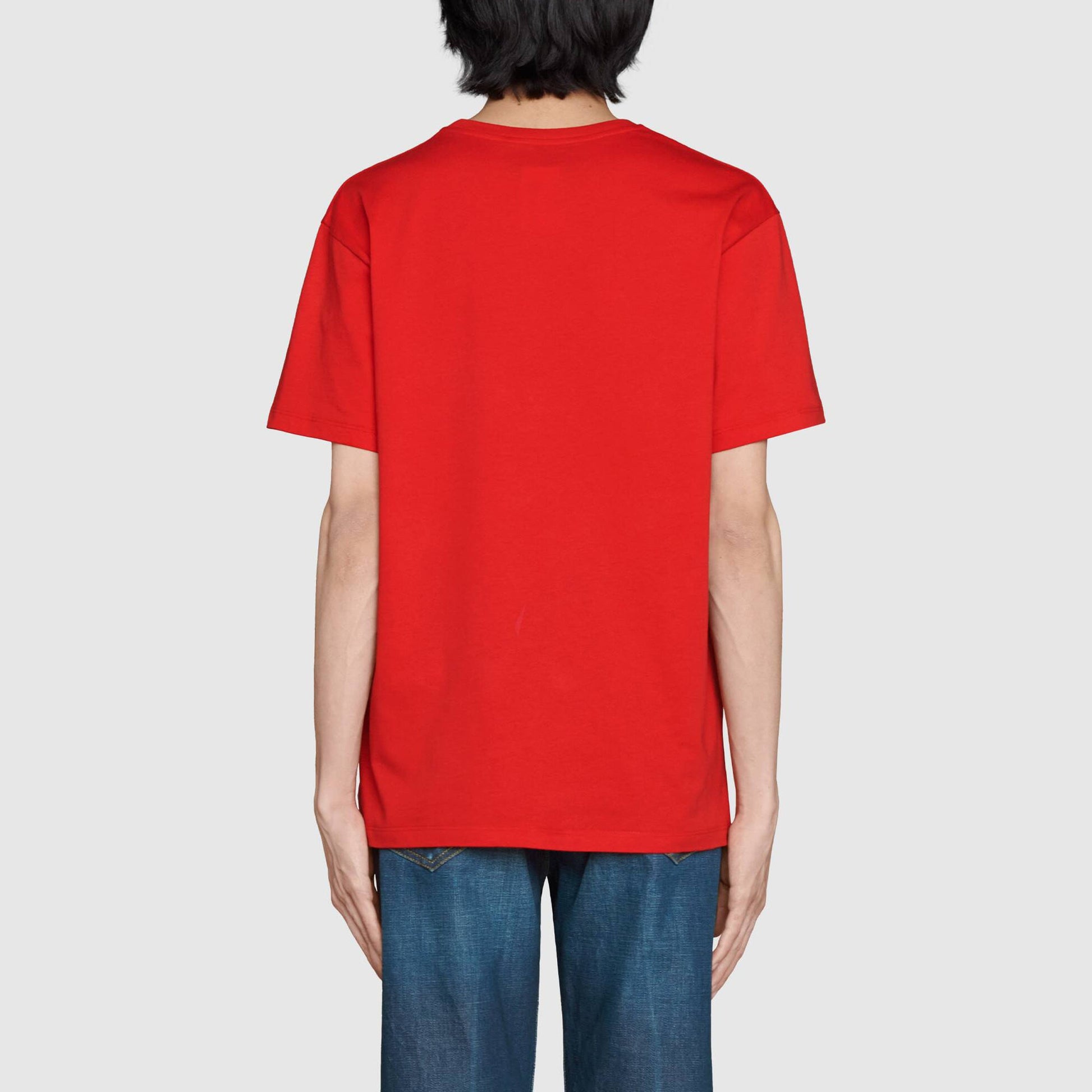 Gucci SS21 520 Rainbow Stars Logo tee 'Red' 548334-XJDNI-6229