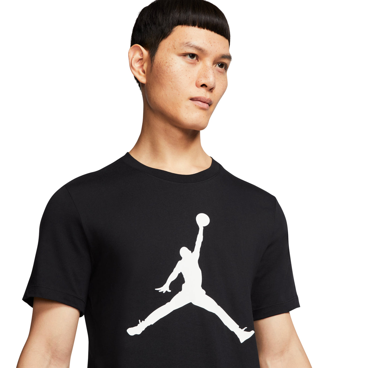 Air Jordan Men's Logo Print Crew Neck Black CJ0921-011