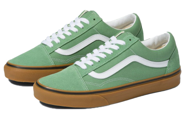 Vans Old Skool Wear-resistant Non-Slip Casual Skateboarding Shoes Green VN0A38G19M0