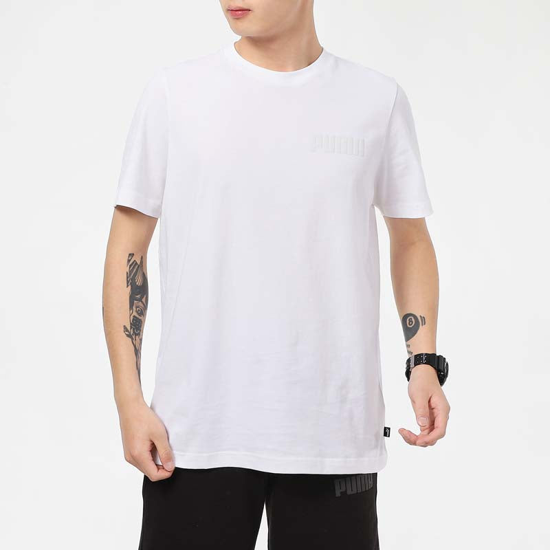 PUMA Printed Round Neck T-Shirt 'White' 845577-52