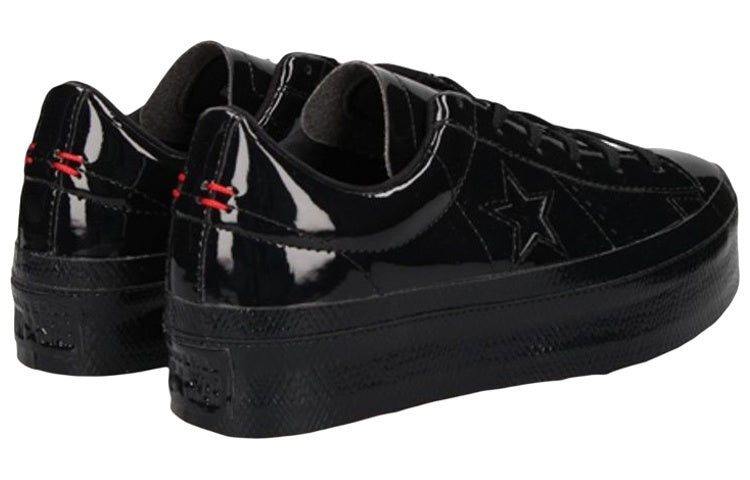 (WMNS) Converse One Star Platform Ox 'Patent Black' 562604C