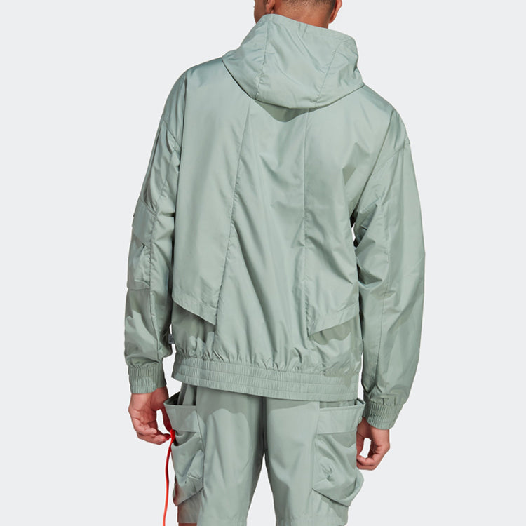 adidas City Escape Windbreaker Jacket 'Silver Green' IC6732