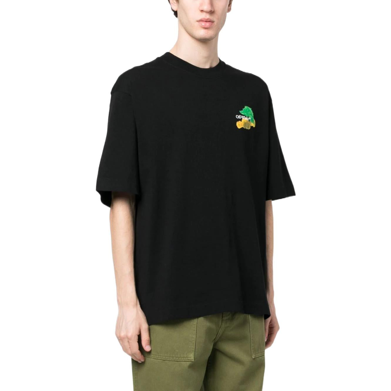 Off-White SS23 Brush Arrows Logo Print Tee OMAA120S23JER0011084