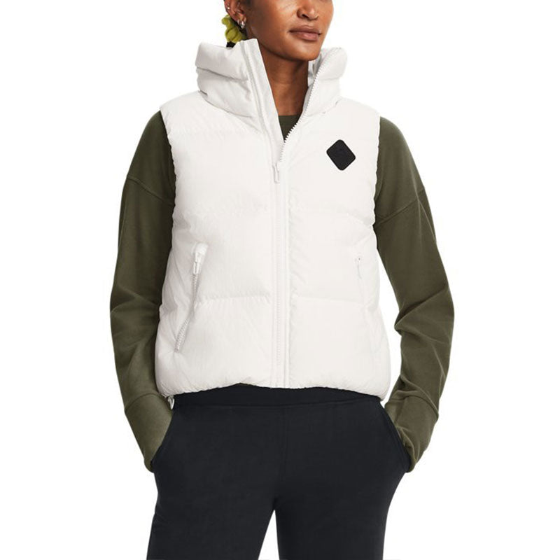 (WMNS) Under Armour ColdGear Infrared puffer Vest 'White' 1381660-112