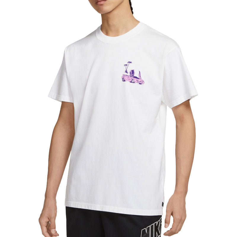 Men's Nike City Cartoon Printing Round Neck Short Sleeve White T-Shirt DJ3841-100