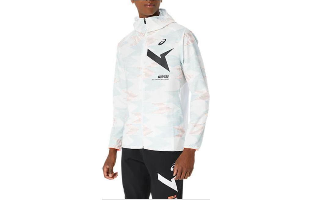 ASICS AIM-TRG Stretch Cloth Graphic Hoodie Asia Sizing 'Brilliant White' 2031E532-100