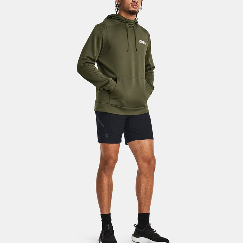 Under Armour Fleece Graphic Hoodied 'Olive Green' 1379745-390