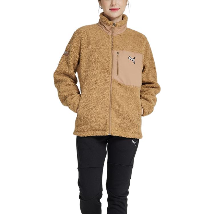 PUMA Essentials Fluffy Fleece Jacket 'Brown' 932667-02