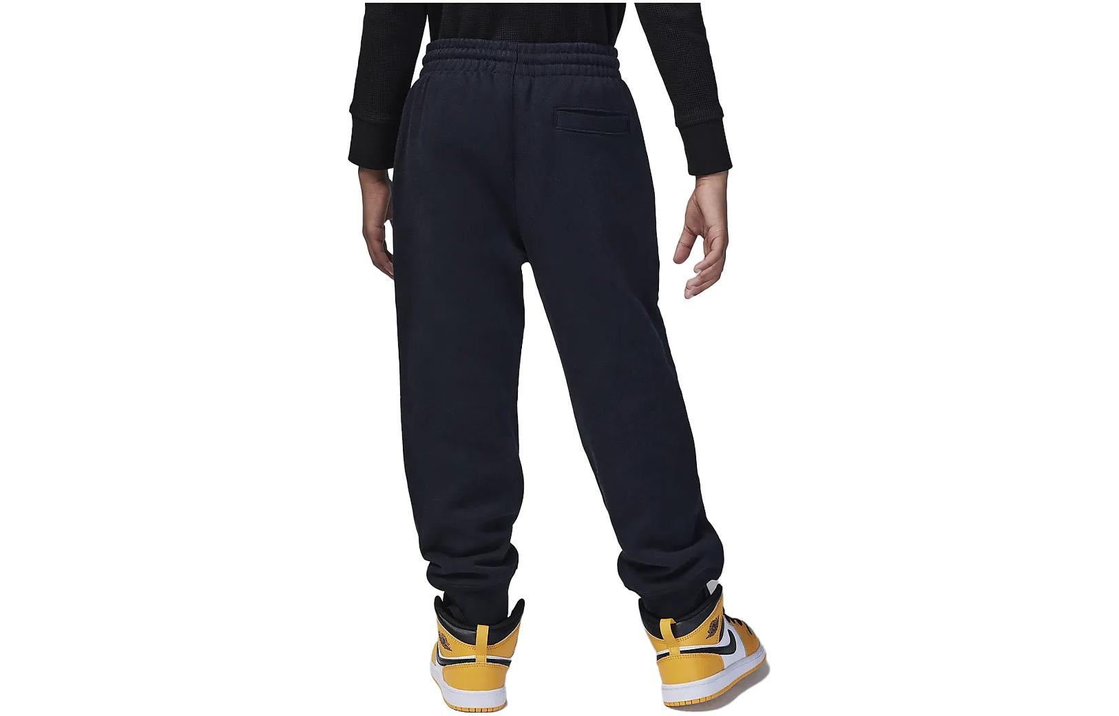 (GS) Air Jordan Flight Sweatpants 'Black White' FZ1800-010