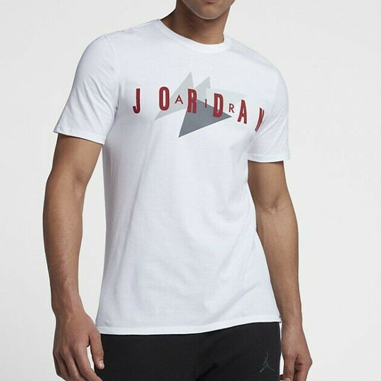 Air Jordan Sports Round Neck Short Sleeve White BV5258-100
