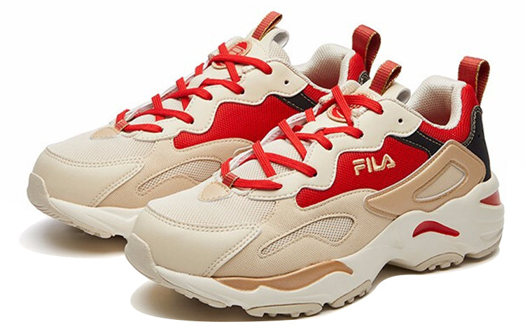 (WMNS) FILA Tracer Running Shoes Beige/Red F12W111127FAF