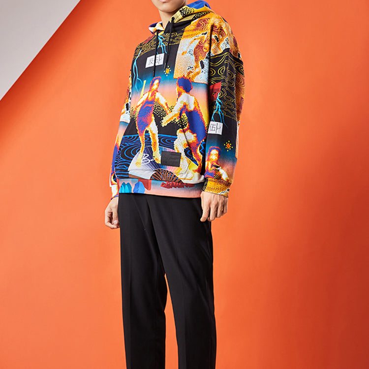 Li-Ning Paris fashion week FW20 Series Loose Pullover Hoodie 'Multi-Color' AWDQ633-1