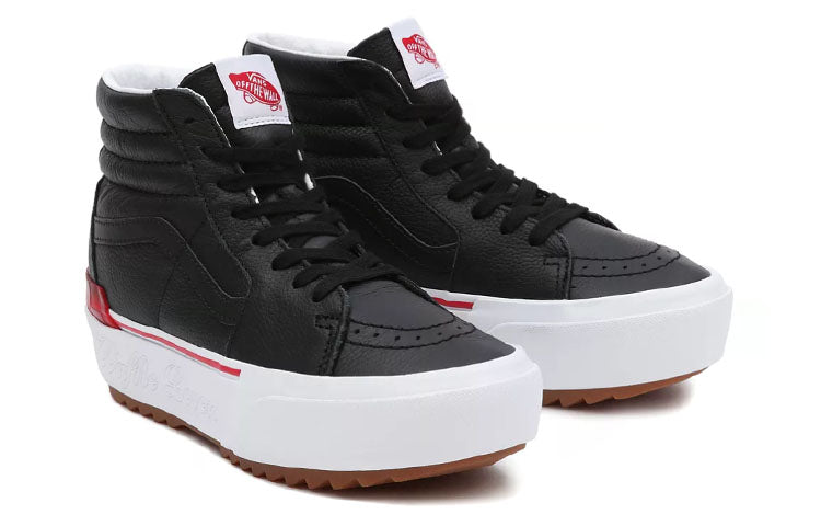 Vans Waffle Lovers SK8-HI Stacked High-Top Sneakers Black/White VN0A4BTWB0M