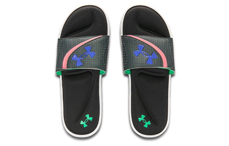 Under Armour Ignite 6 Graphic Strap Slide 'Black Cerise' 3024450-004