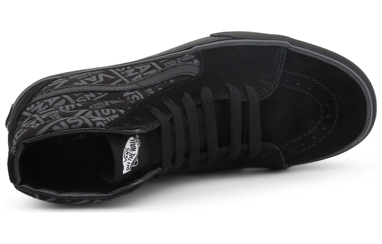 Vans SK8-HI Non-Slip Wear-resistant Casual Skateboarding Shoes Unisex Black VN0A3TKNWW0