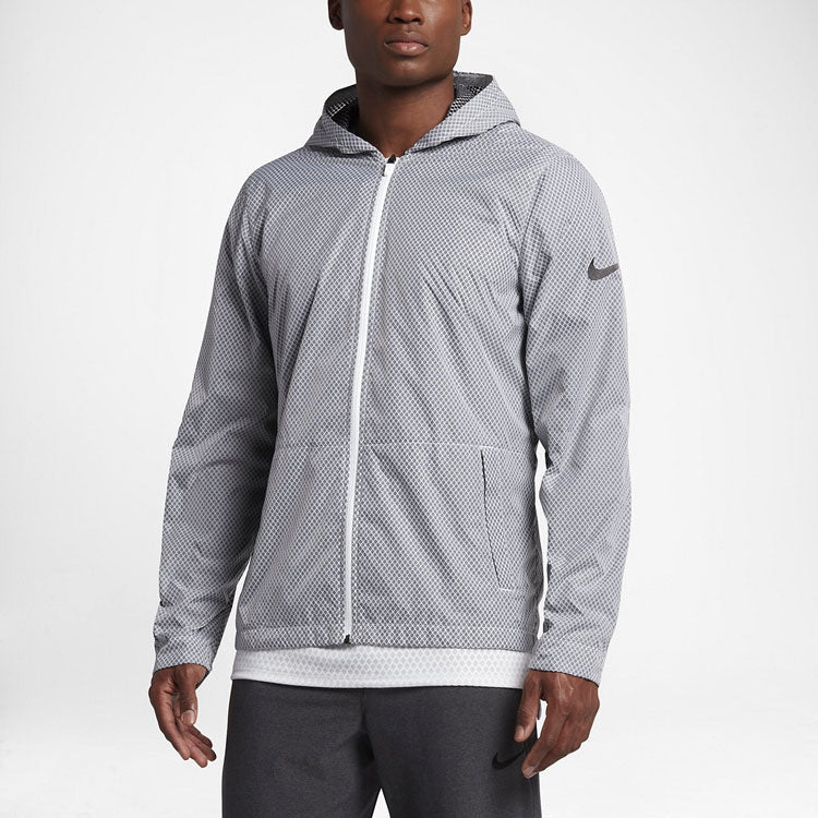 Nike Sports Training Windproof hooded Jacket Gray 848532-010