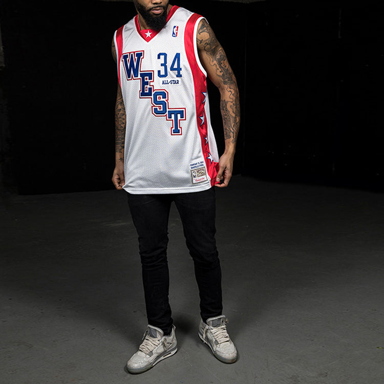 Mitchell & Ness NBA Shaquille ONeal 2004 All Star West Authentic Jersey BA64J7-ASW-W-BZT