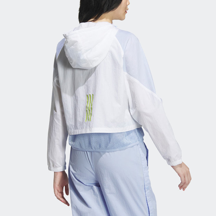 (WMNS) adidas Neo Vbe Windbreaker Jackets 'White Purple' IA6723
