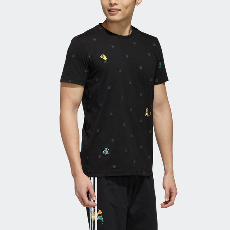 adidas neo x Pokmon Crossover Series Sports Short Sleeve Black FM0315