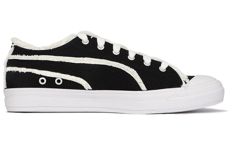 PUMA Capri Raw Cut Board Shoes Black/White 381586-02