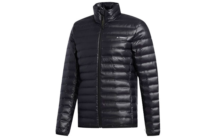 Men's adidas Logo 3 In 1 Hooded Stay Warm With Down Feather Black Jacket DW9250