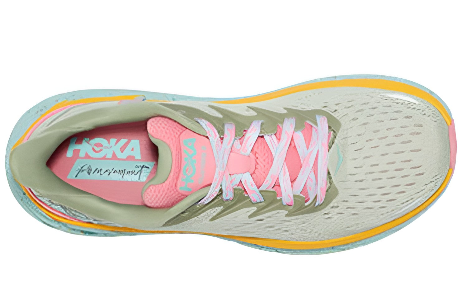 (WMNS) HOKA ONE ONE x FP Movement Clifton 8 'Matcha Orange' 1134730-SGRT