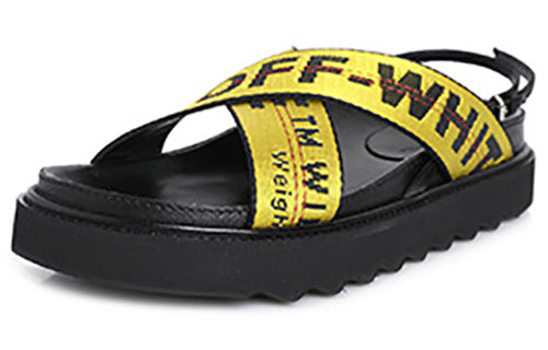 (WMNS) Off-White Yellow Slippers OF2D2X003
