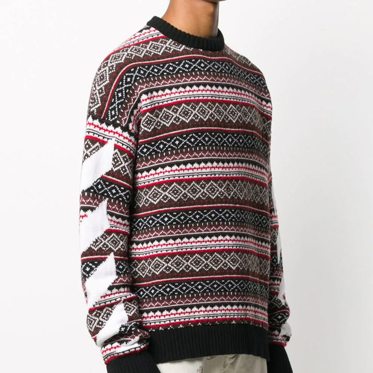Off-White FW20 Arrows Sweater Men Multicolor OMHE058F20KNI0012501