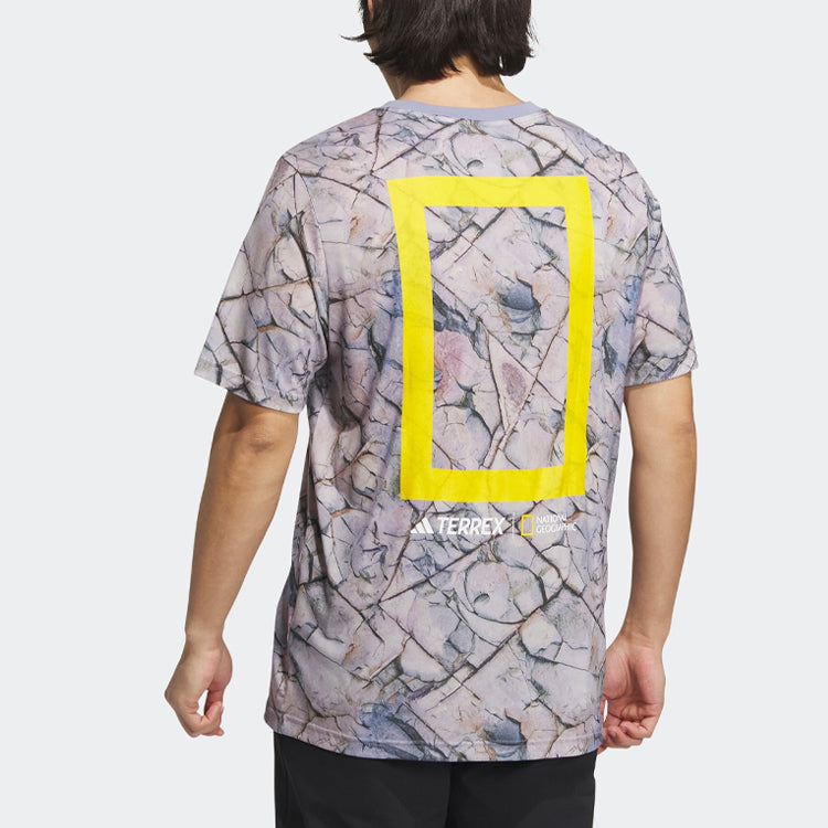 adidas x National Geographic Tencel Short Sleeve Tee 'Grey' IC2000