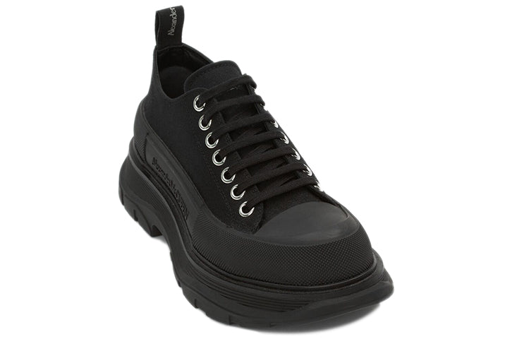 (WMNS) Alexander McQueen Tread Slick Lace Up 'Black' 617881W4L321000