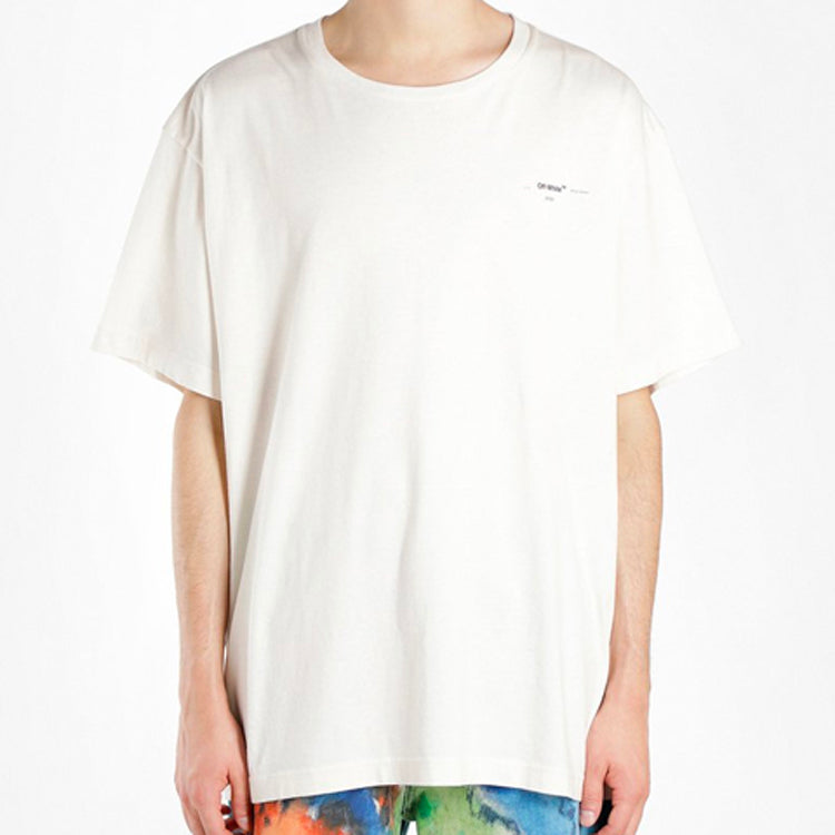 Off-White Painting Arrow Cotton Short Sleeve White OMAA038G20JER0060110