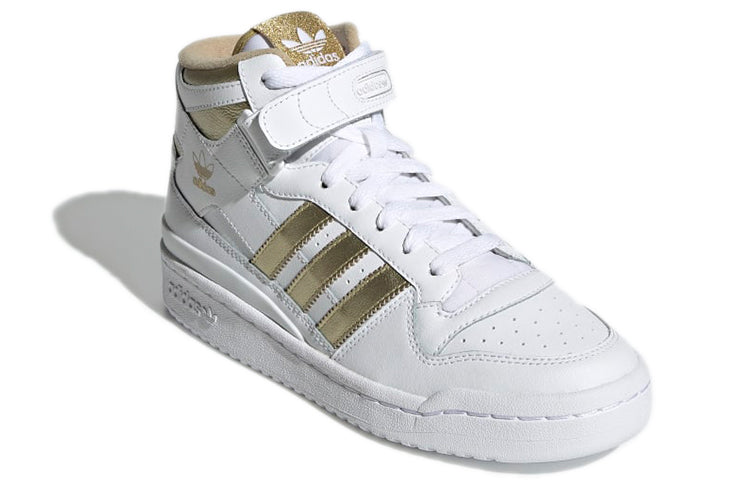 (WMNS) adidas Forum Mid 'White Matte Gold' GX5055