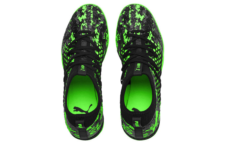 PUMA Future 19.3 Netfit TT M Soccer Shoes Black/Green 105542-03
