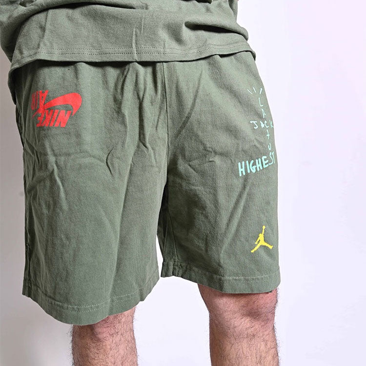 Travis Scott Cactus Jack x Jordan Shorts 'Green' TC-301
